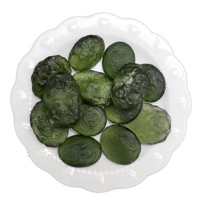 SBOTTON 1PC Really Natural Moldavite Rough Stone Czech Meteorite for Collectors Crystal Energy Gemstone Valuable Property(3-5g)