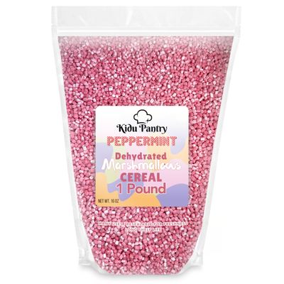 Dehydrated Marshmallow Bits Cereal Assorted Colors And Shapes, Perfect For Easter, Saint Patrick's Day Celebration (Peppermint, 16 Ounce)