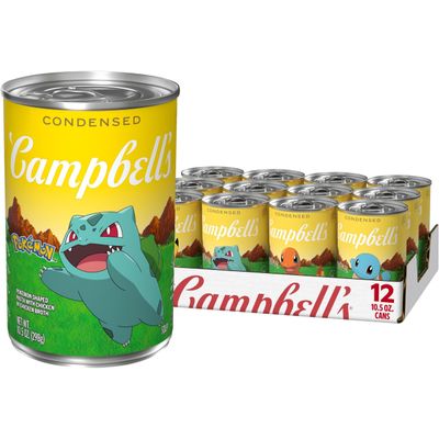 Campbells Condensed Kids Soup, Pokmon Shaped Pasta With Chicken in Chicken Broth, 10.5 oz Can (12 Pack)