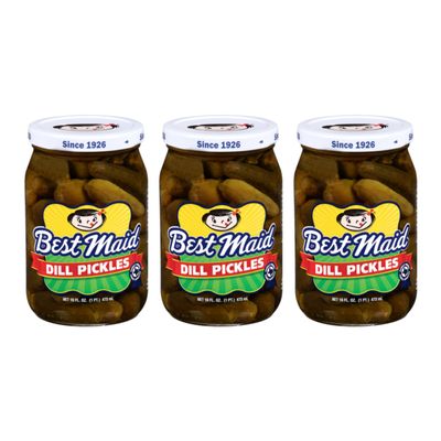 Best Maid Pickles 9-Item Assortment of Dill, Sweet, Bread & Butter, Okra, and Specialty Pickles - 3 or 6 Packs (3 Pack, Whole Dill Pickles)