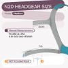 2 Pack N20 CPAP Headgear Strap Medium Compatible with ResMed AirFit N20 AirTouch N20 Nasal Mask -Adjustable Headgear CPAP Accessories Headstrap Part for Airfit N20 view 3
