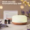 InnoGear 500ml Aromatherapy Diffuser for Home 10 Essential Oil Set, Yellow view 2