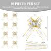 10 PCS 6-Inch Large Pull Bows for Gift Wrapping White Gift Bows Bulk with Instant Pull Design for Presents, Flower, Weddings, Christmas, Birthdays, Baby Showers & Car Decor view 3