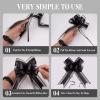 10 PCS 6-Inch Large Pull Bows for Gift Wrapping White Gift Bows Bulk with Instant Pull Design for Presents, Flower, Weddings, Christmas, Birthdays, Baby Showers & Car Decor view 4