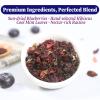 FullChea - Blueberry Tea Bags, 50 Teabags - Premium Blueberry Blend Herbal Tea - Harmonious Mix of Blueberries, Hibiscus, Raisins, Mint Leaves - Rich in Natural Goodness, Delightful Taste view 2