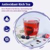 FullChea - Blueberry Tea Bags, 50 Teabags - Premium Blueberry Blend Herbal Tea - Harmonious Mix of Blueberries, Hibiscus, Raisins, Mint Leaves - Rich in Natural Goodness, Delightful Taste view 4