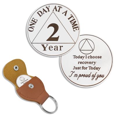 2 Year Sobriety Coin, Today I Choose Sober Chip, Affirmation AA Coins, Addiction Recovery Sober Coin, Celebrating Recovery Anniversary Token, AA Sobriety Gifts for Men Women
