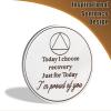 2 Year Sobriety Coin, Today I Choose Sober Chip, Affirmation AA Coins, Addiction Recovery Sober Coin, Celebrating Recovery Anniversary Token, AA Sobriety Gifts for Men Women view 3