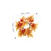 Cabilock Decorative Fall Maple Leaves Candle Wreath for Thanksgiving Day Table Centerpiece Lifelike Artificial Leaf Arrangement for Home Party and Autumn Decor view 2