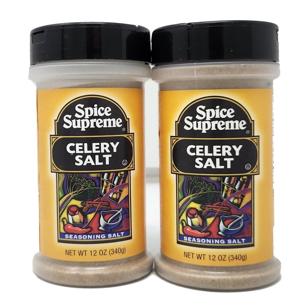 2 pack of Seasoning Herbs and Spices You Choose Your Flavor by Spice Supreme (12oz, Celery Salt)