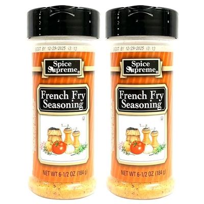 2 pack of Seasoning Herbs and Spices You Choose Your Flavor by Spice Supreme (6.5oz, French Fry Seasoning)