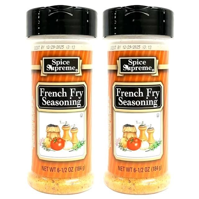 2 pack of Seasoning Herbs and Spices You Choose Your Flavor by Spice Supreme (6.5oz, French Fry Seasoning)
