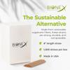Bionex 8-inch Sugarcane Straws, 2000 Count Unwrapped Drinking Straws, Plastic and Paper Straw Alternative, US-Manufactured (Pack of 1, 2000 Count per Pack) view 3