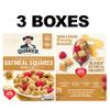 Quaker Oatmeal Squares Crunchy Whole Grain Breakfast Cereal, Honey Nut, 14.5 Oz Boxes (Pack of 3) view 2