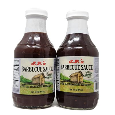 2 pack of Barbecue Sauce From the Ole Smokehouse Restaurant 16oz J.P's Charlottes Favorite since 1959