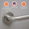 20 x 42 L-Shaped Grab Bars for Wall in 1.25 Dia, Made in USA | ADA Handicap Grab Bars for Seniors Made of 304 Stainless Steel | Can Hold Up to 400 lbs view 4