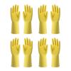 TTOBHF 4 Pairs Kitchen Gloves for Washing Dishes Waterproof Cleaning Gloves Long Rubber Gloves, Reusable Dish Gloves(Yellow,4 Pairs_S) view 1