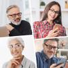 WENLCCK Rectangle Reading Glasses for Men and Women with Spring Hinges Clear Lens Readers (Black,Gradient Black,Demi Brown,Transparent, 0.75, x) view 4