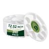 100 Pack 9 Compartment Round Divided Plates Disposables 12.5" Diameter 1.2" Height Water Proof Biodegradables & Eco-Friendly for Parties Thali Buffet Heavy-Duty Paper Bagasse - Microwave Safes view 1