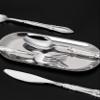 Nervure 150PCS Silver Plastic Silverware, Heavy Duty Disposable Cutlery Set view 4