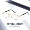 VIEWBETTER 3.0x Reading Glasses for Women Men with Clear Real Glass Lens Scratch Resistant Anti UV/Glare Computer Readers view 4