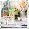 6 Sets Baby Shower Prizes for Game Winners 44 Pcs Bamboo Cheese Board Knife Fork Towel Artificial Eucalyptus Stems with Cards and Gift Bags for Guests Baby Shower Bridal Birthday Party(Cloth) view 3