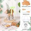 6 Sets Baby Shower Prizes for Game Winners 44 Pcs Bamboo Cheese Board Knife Fork Towel Artificial Eucalyptus Stems with Cards and Gift Bags for Guests Baby Shower Bridal Birthday Party(Cloth) view 4