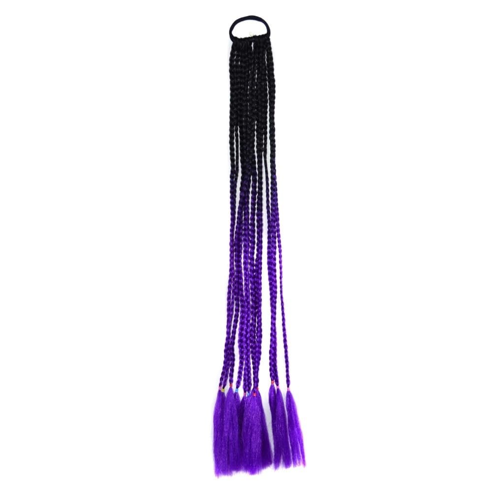 EUVAROMEX Colorful Dirty Ponytail Headband with Small Braids Stylish Hair Accessory for All Occasions /176