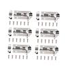 EUVAROMEX 12pcs Door Safety Bolt Door Locks Cabinet Locks for Door Reinforcement Lock Latches Handles Door Knobs Gate Latch Sliding Door Lock Hanger Gate Lock Door Safety Lock Silver/4777 view 1