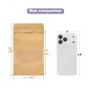 100 Pcs 5x8 Inch Kraft Paper Bags with Transparent Window, Stand Up Pouches,Smell Proof Bags,Resealable Bags for Small Business, Zipper Food Storage,for Packaging Snacks Cookies Candy view 2
