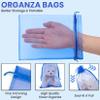 ANZNKU 100 Pack Organza Bags 6x9 Inch, Jewelry Pouches Mesh Bag Drawstring Large Organza Gift Bags for Easter Baby Shower, Party Favors(Royal Blue) view 3