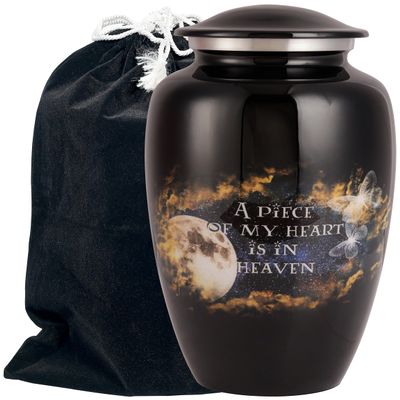 Handcrafted Urn for Human Ashes Adult Male | Cremation Funeral Burial Decorative urns | Memorial Urn Way to Heaven 200 LBS