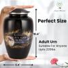 Handcrafted Urn for Human Ashes Adult Male | Cremation Funeral Burial Decorative urns | Memorial Urn Way to Heaven 200 LBS view 2