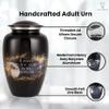 Handcrafted Urn for Human Ashes Adult Male | Cremation Funeral Burial Decorative urns | Memorial Urn Way to Heaven 200 LBS view 3