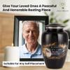 Handcrafted Urn for Human Ashes Adult Male | Cremation Funeral Burial Decorative urns | Memorial Urn Way to Heaven 200 LBS view 4