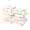 10Pack White Gift Boxes, 10.6x7.8x3.1Inch Bridesmaid Proposal Box with Ribbons, Gift Boxes with Lids for Presents, Mother's Day, Wedding, Birthday Party, Anniversary view 1