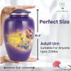 Urns for Human Ashes Adult Female/Male | Handcrafted Cremation Funeral Burial Decorative urns | Eternal Butterfly 200 LBS view 2