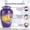 Urns for Human Ashes Adult Female/Male | Handcrafted Cremation Funeral Burial Decorative urns | Eternal Butterfly 200 LBS view 3