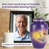Urns for Human Ashes Adult Female/Male | Handcrafted Cremation Funeral Burial Decorative urns | Eternal Butterfly 200 LBS view 4