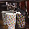 100 Pack 16 oz Paper Coffee Cups with Lids and Sleeves, To Go Paper Cups for Hot & Cold Beverage, Sturdy Thick Paper & Leak-free, Black & White Designs for Home, Business, Caf, Juice or Tea. view 4