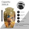 Butterfly Teddy Bear Large urns for Human Ashes Adult Man - Small urn for Human Ashes Adult Female Combo of 10" & 3" view 2