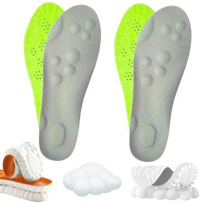 noclerv Unisex Insoles for Men Women, 2025 New Unisex Massage Insoles, Cloud Insole, unisexs Shoe Inserts Memory Foam Insole with Arch Support (2Pair*Green,Men 11.5-12.5/Women 13-14)