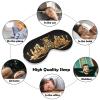 Gold Queen Bee Crown Travel Eye Mask Blackout Eye Mask for Sleeping Airplane Eyemask with Adjustable Strap Sleep Masks for Women Men Soft Night Blindfold Eyemask view 4