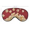 Popcorn Travel Eye Mask Blackout Eye Mask for Sleeping Airplane Eyemask with Adjustable Strap Sleep Masks for Women Men Soft Night Blindfold Eyemask view 2
