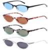 OLOMEE Reading Sunglasses for Women +2.75 Ladies Small Round Sun Readers Circular Cheaters Sunglasses for Small Head/Face Dark Lenses 4 Pack view 1