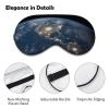Earth from The Outer Space Travel Eye Mask Blackout Eye Mask for Sleeping Airplane Eyemask with Adjustable Strap Sleep Masks for Women Men Soft Night Blindfold Eyemask view 3