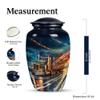 KARYLIZ Truck Urn - Dark Blue Large Urns for Adult Human Ashes Male & Female - Funeral Cremation Urn for Mom, Dad, Men & Women - 10 Inch Cremation Memorial Tribute Urns view 2
