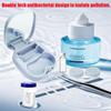 CADEVED Contact Lens Case Kit with Cleaner Washer, Contact Lenses Applicator Removal Tool Kit with Mirror Solution Bottle for Daily and Outdoor Use(Blue) view 2