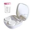CADEVED Contact Lens Case Kit with Cleaner Washer, Contact Lenses Applicator Removal Tool Kit with Mirror Solution Bottle for Daily and Outdoor Use(White) view 1