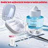 CADEVED Contact Lens Case Kit with Cleaner Washer, Contact Lenses Applicator Removal Tool Kit with Mirror Solution Bottle for Daily and Outdoor Use(White) view 2
